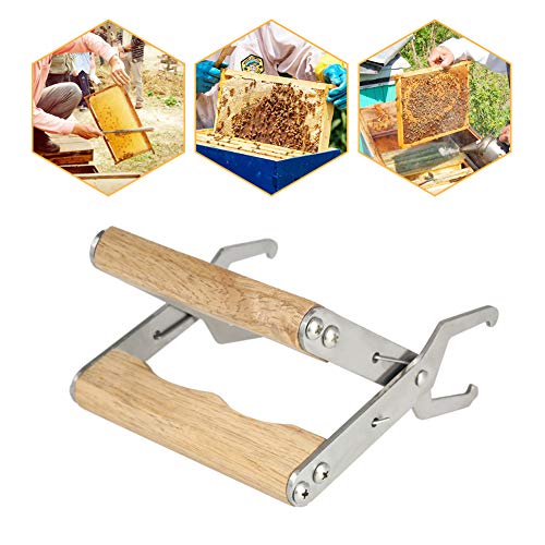 GREENLANS Wooden Bee Hive Frame Holder Clamp Grip Tool Gripper for Beekeeper Equipment