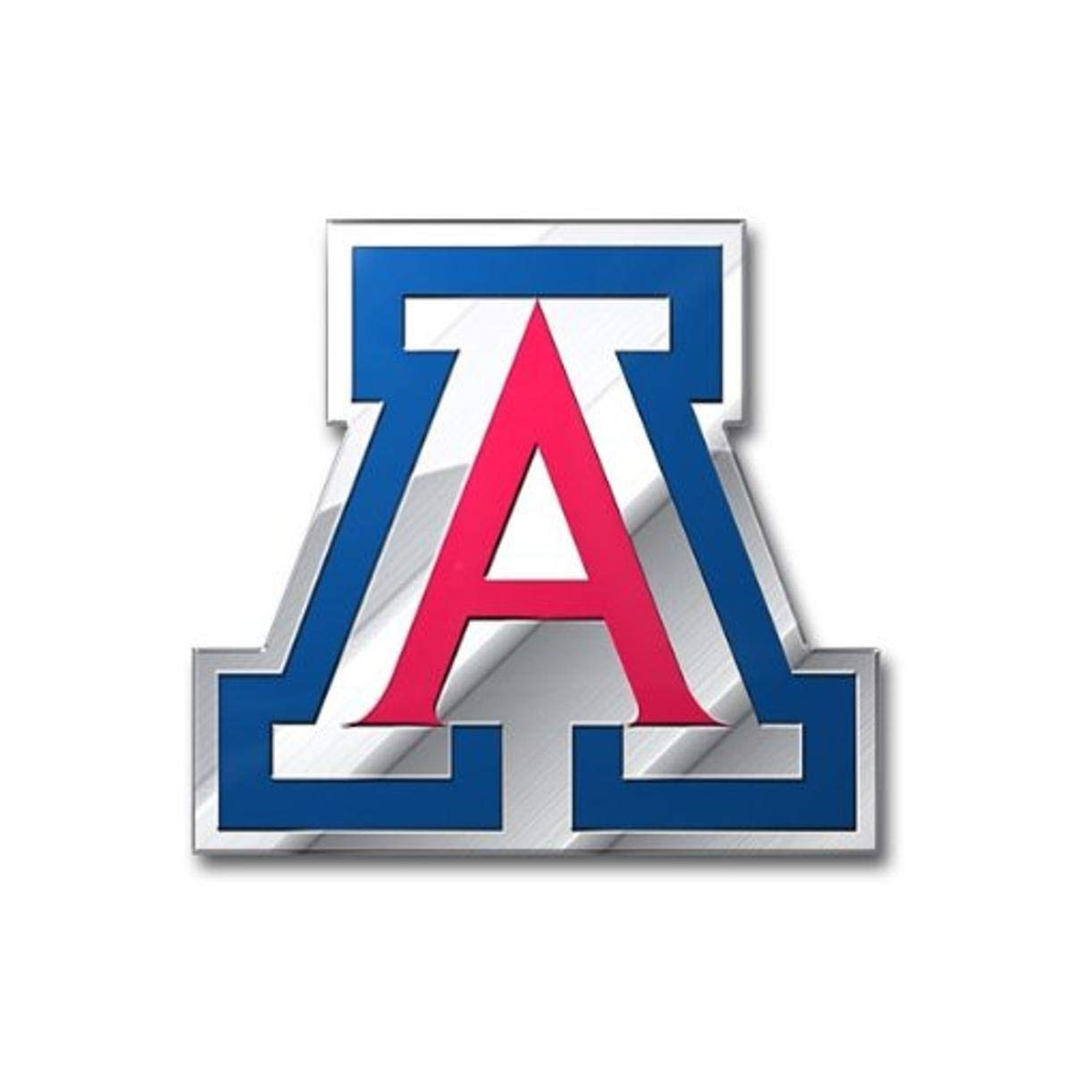 FANMATS 60509 Arizona Wildcats Heavy Duty Aluminum Embossed Color Emblem, Auto Emblem Decal