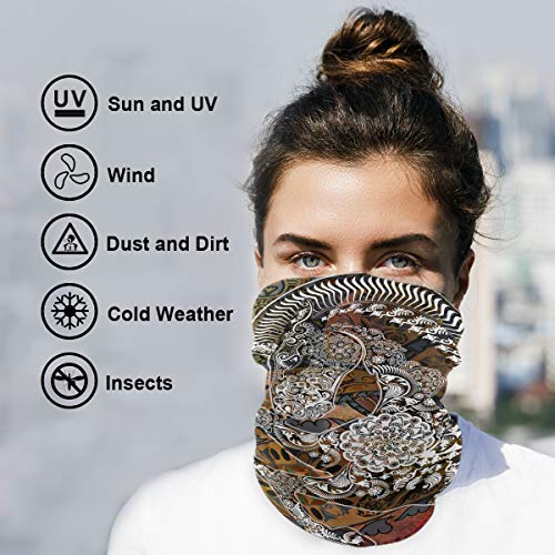 Headwear Bandana Vintage Horse Aztec Tribal Face Scarf Cover Mask Headband Neck Gaiter For Women Men Dust Sun Protection Balaclava #TOP1
