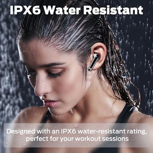 Image of Monster N-Lite 203 AirLinks Wireless Earbuds, Bluetooth 5.3 Headphones HiFi Stereo, Wireless Earphones with HD Clear Call, 30H Playback, Touch Control, Type-C Charging, IPX6 Waterproof in-Ear Earbuds