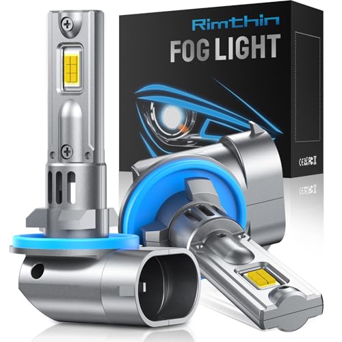 rimthin 881 889 898 886 896 894 LED Fog Light Bulbs 18000LM 600% Brightness Upgraded 6000K Cool White 1:1 Mini Size 360 Full Illumination Plug&Play Pack of 2