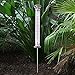BURI Solar LED Außenthermometer Gartenthermometer Wetterstation Temperaturmesser Deko