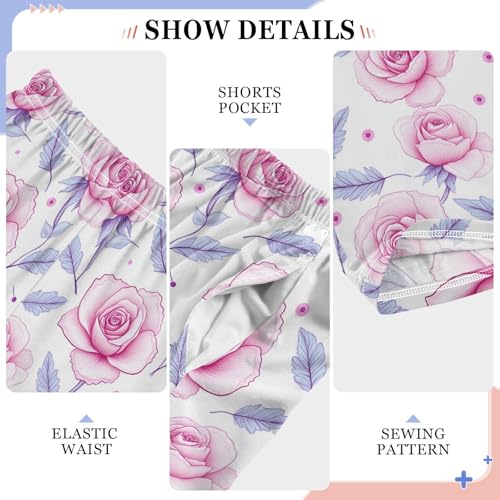 senya Pajama Pants Sleep Pants Light Pink Rose for Age 6-144
