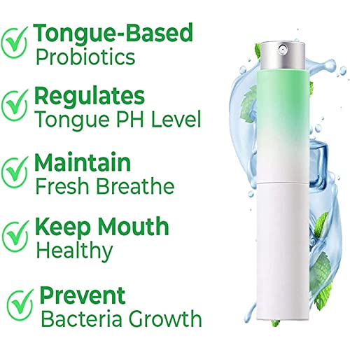 Refrescante hálito - 0,34oz Mint Breath Spray,Spray refrescante para alívio da língua com menta para