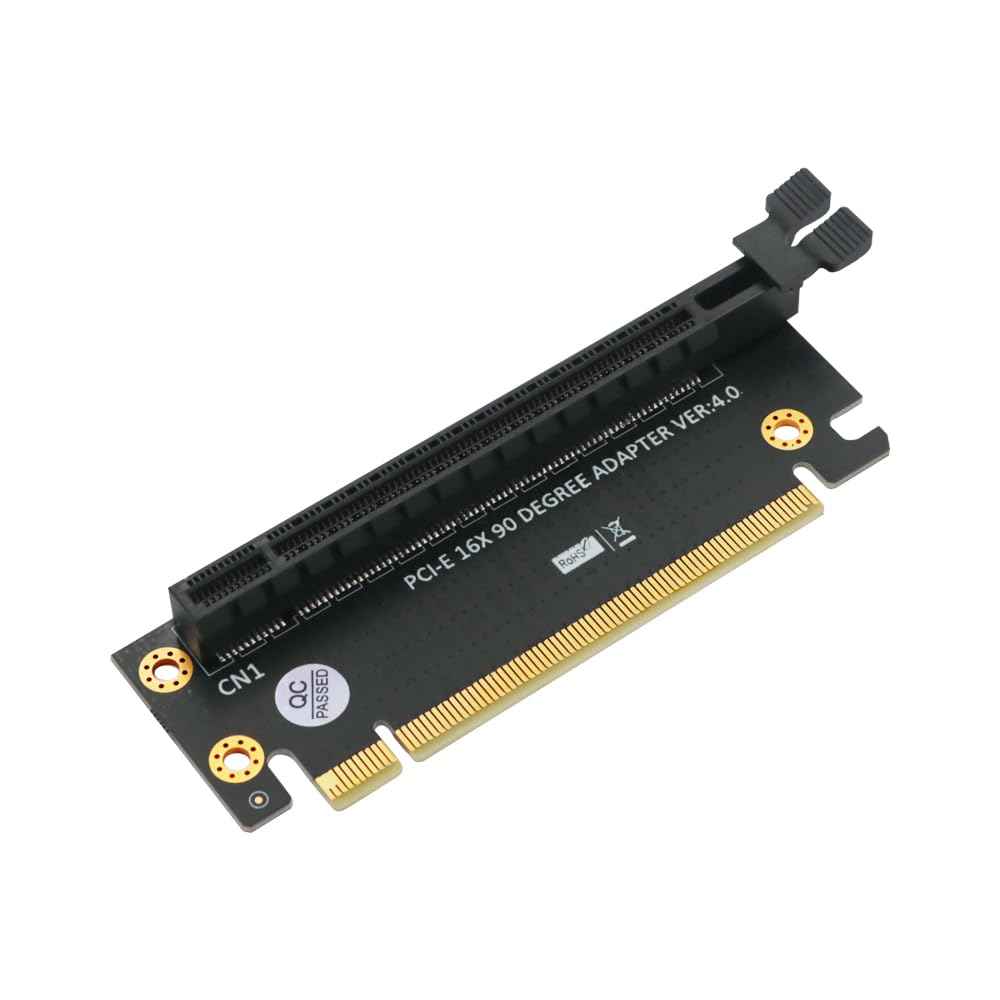 PCI-Express 4.0 16x Riser Card, PCI 4.0 Express 90 Degree High Speed Riser Card for 2U Server (2U Height)