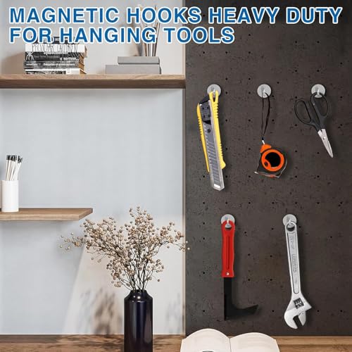 image for LOVIMAG Magnetic Hooks For Cruise Cabins, 40Lb Magnet Hooks, Cruise Es