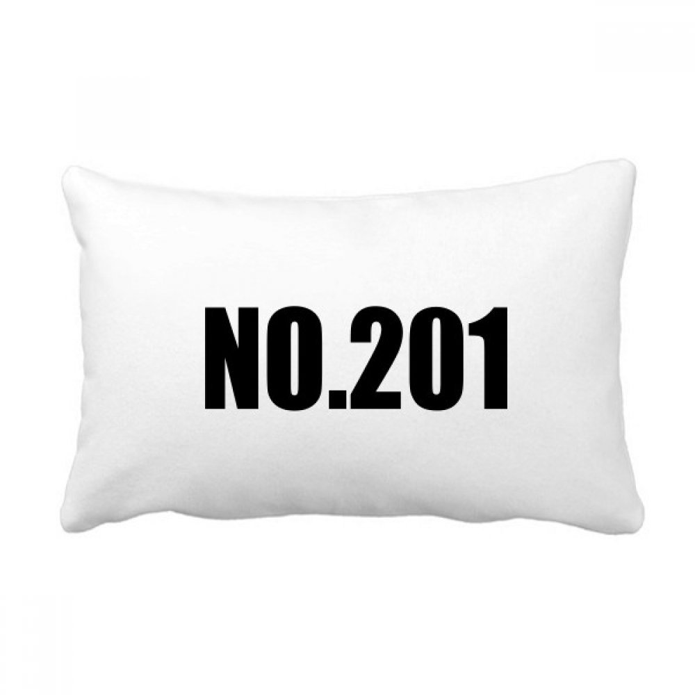 Coussin lombaire No.201 Chanceux Numéro multicolore 40x60 cm pour canapé