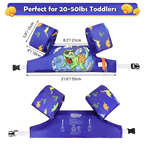 image for MoKo Swim Arm Band for Kids 20-50lbs, Toddler Swim Vest Cute Cartoon S