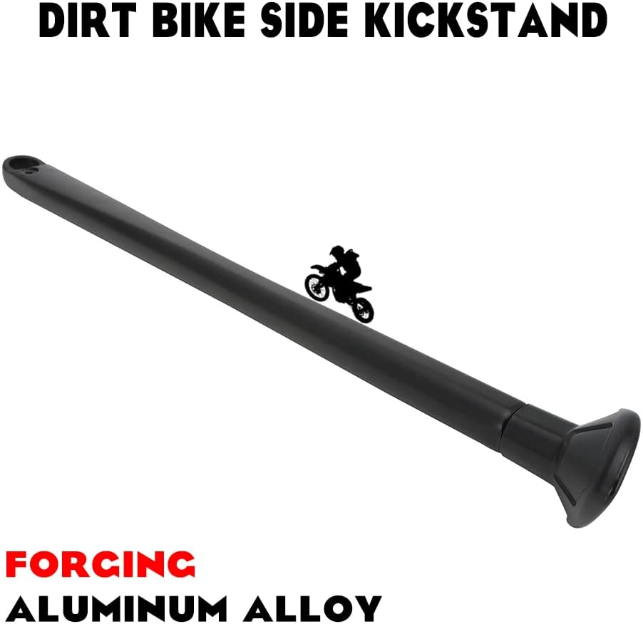 JFG RACING Dirt Bike Kickstand Side Stand Forging Aluminum With Springs For XC XCW XCF EXC EXCF 150 200 250 300 350 400 450 500 505 530 2008-2015 Black