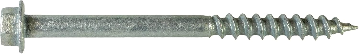 Simpson Strong-Tie SD10212R500 - #10 x 2-1/2 Inch Strong Drive SD Connector Screws - 1/4 Inch Hex Head, Galvanized Coating, Hex Bit Included, for Construction, Home Improvement (Box of 500)