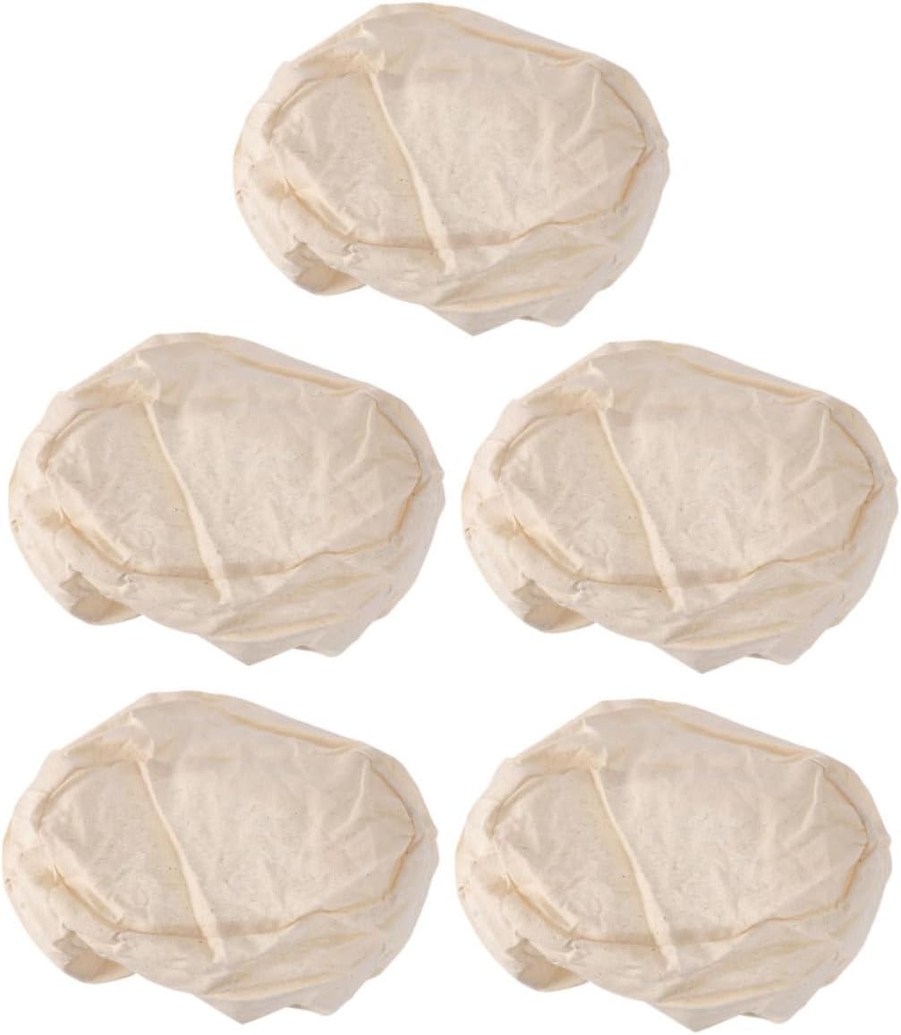 Ciieeo 10pcs Bread Basket Cover Baking Bread Proofing Basket Breathable Liner for Fermentation