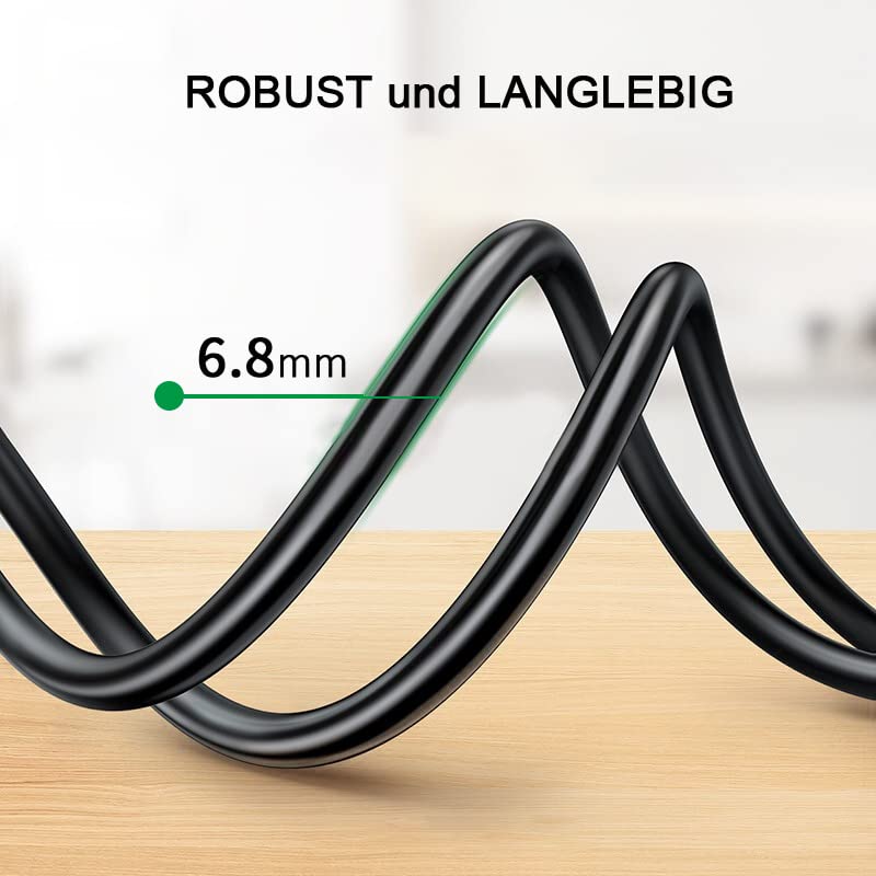 Cordon D'alimentation - Fiche Euro 90° Vers Prise IEC  C7  90 Vers Prise Iec C7 900 0.50m Blanc