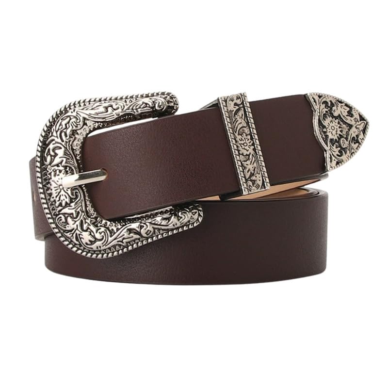 Classic Retro Pin Buckle Women's Belt Cool and Versatile Decorative Jeans Belt