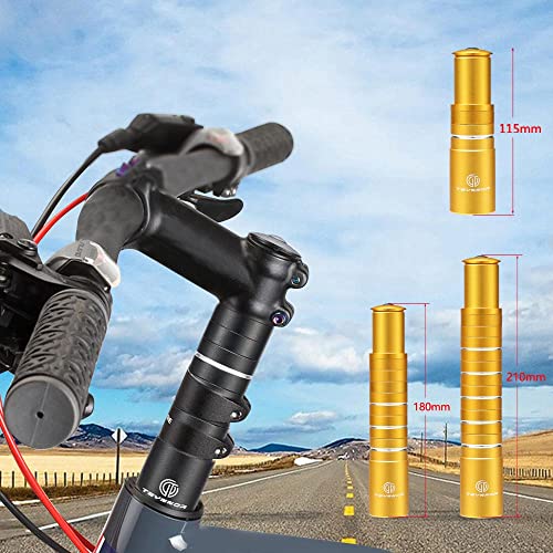 image for Teyssor Bike Stem Riser 115mm 180mm 210mm Adjustable Bike Fork Stem Ex