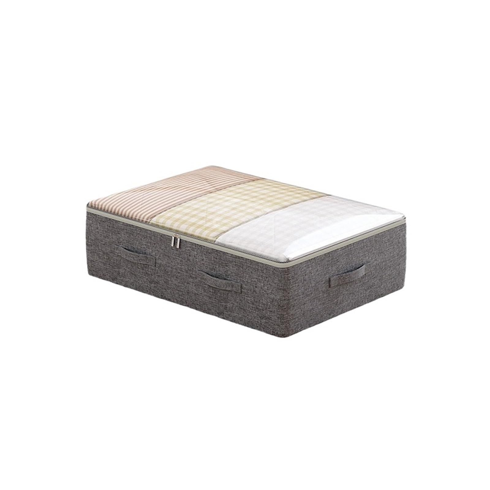 DSFIHJO Non-woven Clothing Storage Bag Quilt Organizer Moisture-proof Clothes Foldable Underbed Storage Bag Wardrobe Blanket Storage Box(S 50x40x15cm S2)