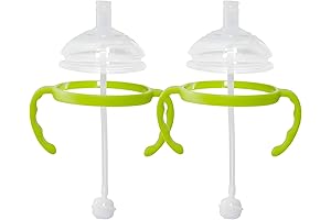 Comotomo Nipple to Straw Transition Kit | 2 Pack | Green