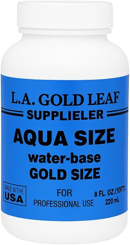 L.A. Gold Leaf Acrylic Satin Topcoat Paint for Indoor and Outdoor Use, 16oz