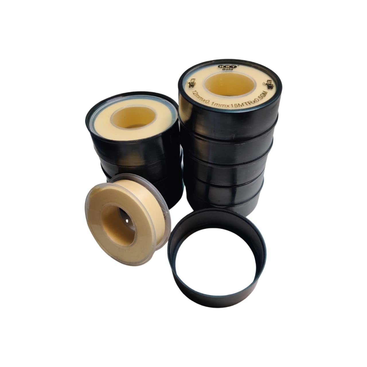 WaterLabs NBT Heavy Duty Teflon Tape 12mm x 10 Metre for Plumbing, Pipe Repairs and Leakage Removal (5)