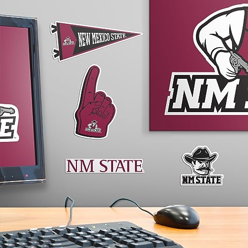 Image of New Mexico State University 9ct Vinyl Large Deluxe Stickers Variety Pack - Laptop, Water Bottle, Scrapbooking, Tablet, Skateboard, Indoor /Outdoor - Set of 9