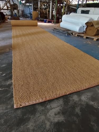 Image of Mat Cricket Pitch Mat, Brown Premium, 8' x 66'