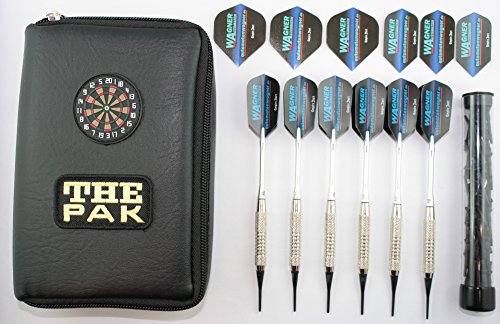 Wagner Automaten Kings Dart - Juego de Dardos (6 Unidades, en Bolsa de Transporte y Accesorios, cromados)