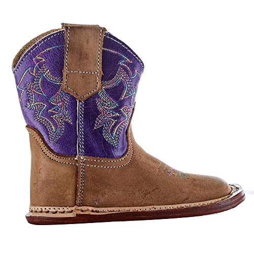 ROPER NRS Exclusive Infant Footwear Tan Vamp Purple Shaft Boot4