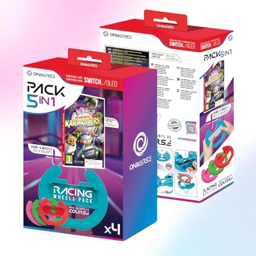 Pack de 4 Volants Oniverse + Jeu Nickelodeon Kart Racers 2 Grand Prix Code Téléchargement – pour Nintendo SwitchSwitch OLED - vue 6