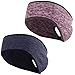 NATUCE 2 Pièces Polaire Bandeau de Sport Femmes Hommes Bandeau Cheveux Hiver Sport Bandeau Cache Oreille Chaleureux Confortable Molletonné Idéal pour Sports,Yoga,Danse,Running,Ski,Cyclisme, Fitness