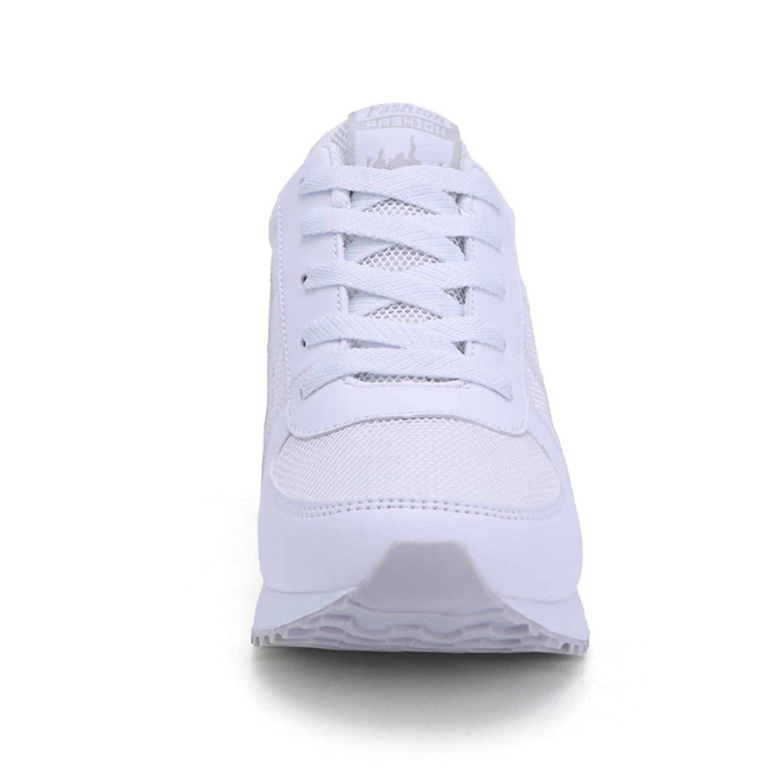 Sneakers con Zeppa Interna Donna Scarpe da Ginnastica Tacco 7CM Sneakers Platform Basse Sportive Fitness Wedges Passeggio