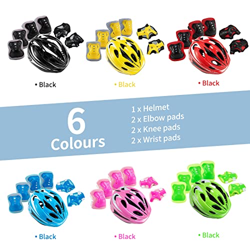 Kids Bike Helmet Protective Gear, Toddler Helmet Safety Set, Bicycle Skateboard Helmet Equipage. Multiple Colour Suitable for Boys and Girls 5-16 Years - Image 8