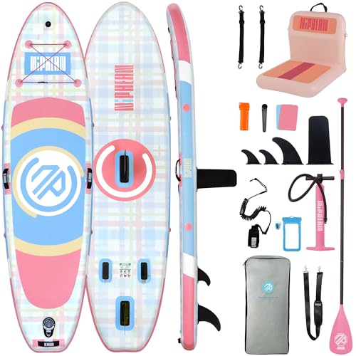 Niphean Tabla Paddle Surf Hinchable para Adultos con Todos los Accesorios, Paddle Surf Hinchable para Todos los Niveles, Asiento Paddle Surf Respaldo Ergonómico y Robusto
