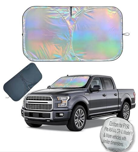 Window Shades for Car Windshield - Foldable Car Window Shades, 210T Reflective UV Block Sun Visor, Keep Vehicle Cool in Summer Heat, Universal Fit for Cars, SUVs and Trucks, Easy to Install & Store