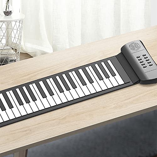 Siuke 49 Keys Roll Up Piano With Built-In Speaker 16 Tones 6 Demos Supports Recording Sustain Headphone Jack Silent Hand Roll Piano Flexible Silicone Electronic Keyboard,Flexible Piano thumb #3