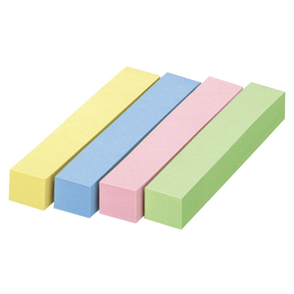 B?cher 40 4-Farben-Mix-Men? -3.014 100 Blatt Kokuyo Tack Haftnotiz Typ 74 12,5 mm Wirtschaft Pack (Japan-Import)