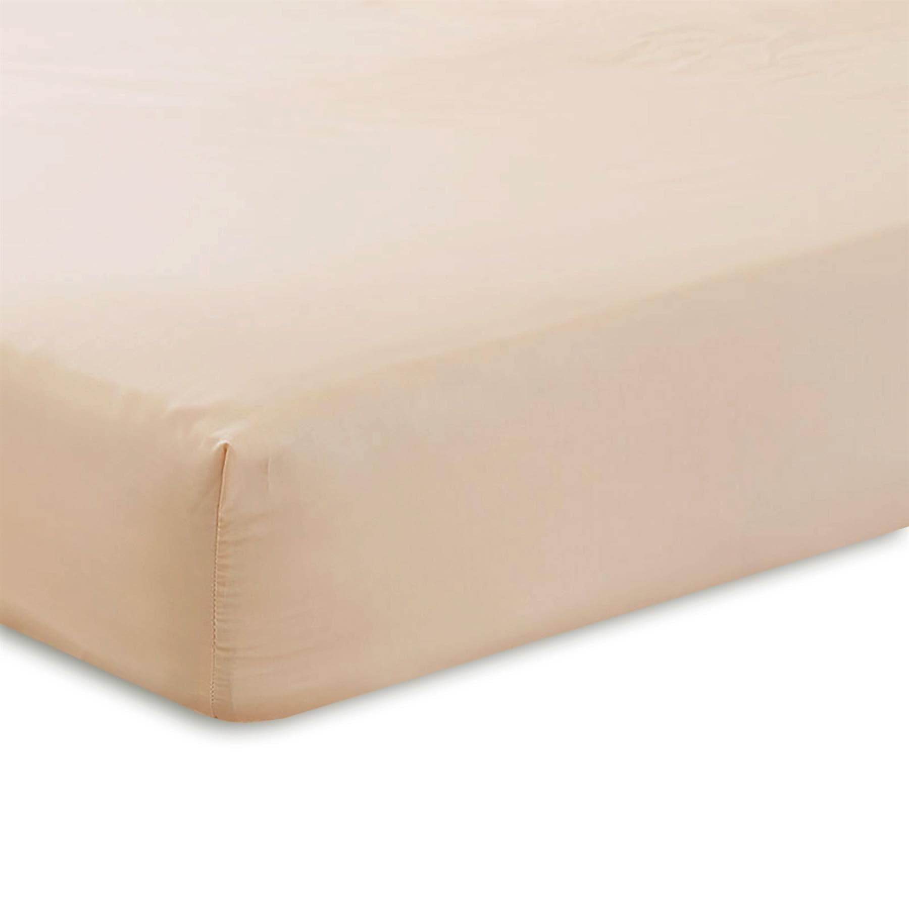 Kampala Hill Percale Super King Fitted Sheet Extra Deep Bedding Latte