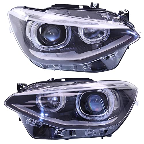 BESTPRICE 2x faros bi xenon Faros delanteros Faros principales izquierda + derecha Compatible con BMW Serie 1 (F20), 1 (F21)