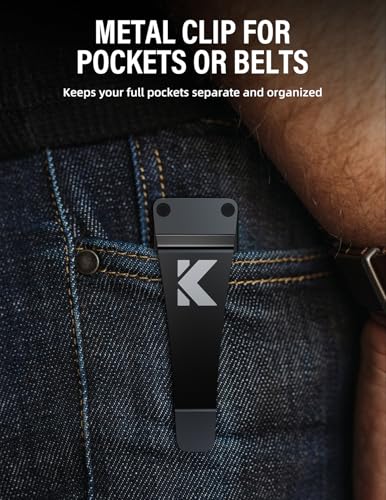 Image of Key Organizer Key Holder Compact Key Case Minimalist Metal Key Chain Key Holder for Keychain Secures 8-10 Keys EDC