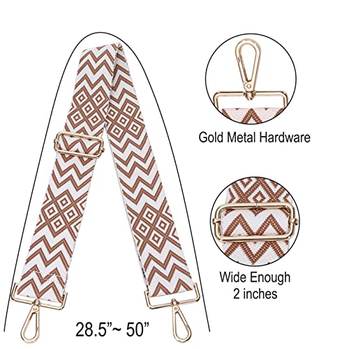 GINJKGO Purse Straps Replacement Crossbody - Adjustable Bag Strap for Purses, Wide Shoulder Strap for Women Guitar Purses4