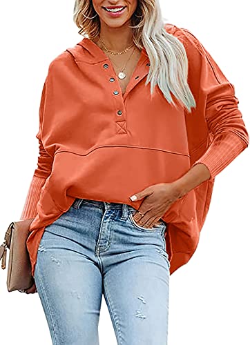 Image of PRETTYGARDEN Women's Casual Long Sleeve Zipper Sweatshirt Drawstring Loose Quarter Zip Pullover Tops with Pockets