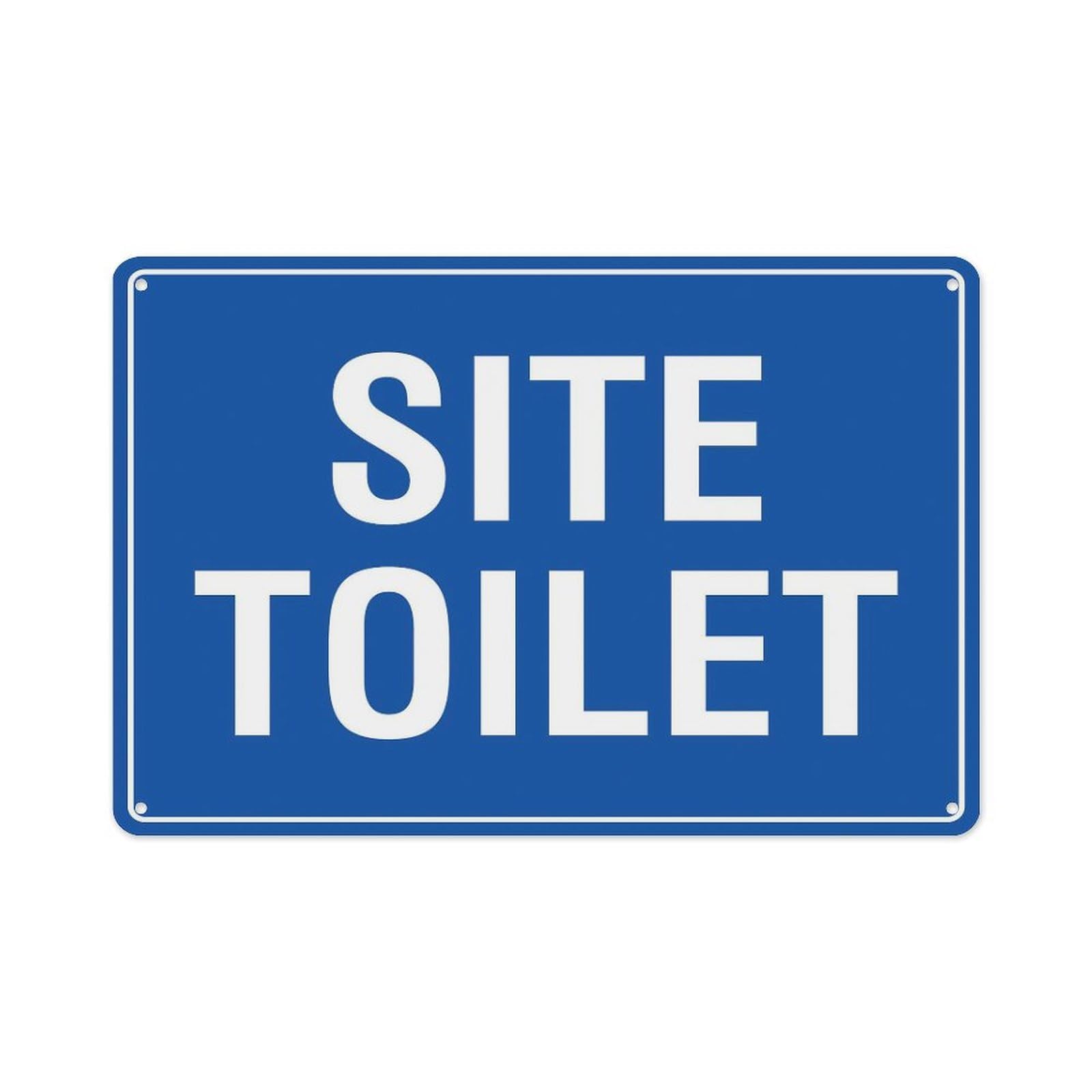 peiyeety Site Toilet Sign Aluminum Tin Warning Signs For Home Outdoor Garden 8X12 Inches