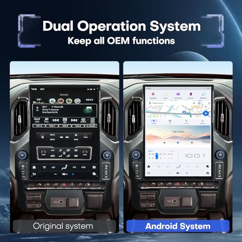Radio for Chevrolet Silverado GMC Sierra 2019 2020 2021 2022 2023 15.6 Inch by Toeeklsa - Image 3