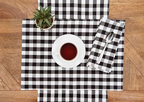 Servilletas C&F Home Ashford negras x6 20x20 pulg. miniatura 3