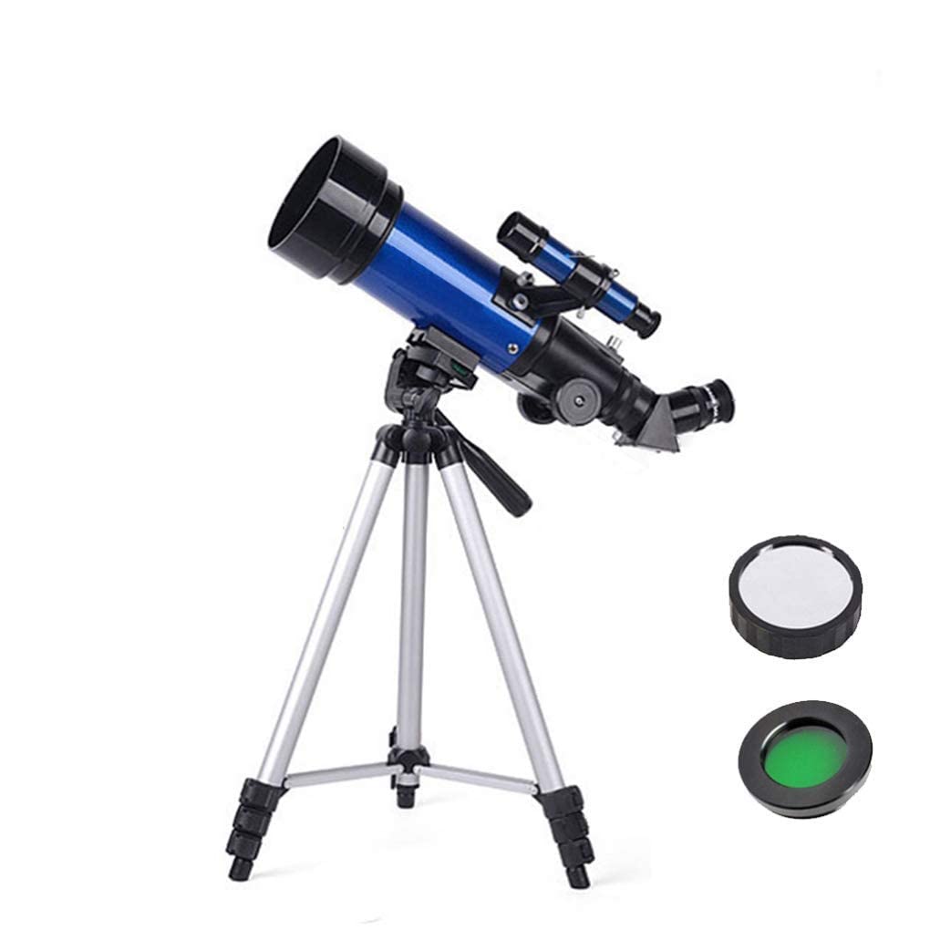 Telescopios monoculares astronómicos celestes de 70 mm para Viajes al Aire Libre, Refractor astronómico Espacial para niños, monoscopio Espacial para Principiantes, telescopio para Adultos, Azul, D