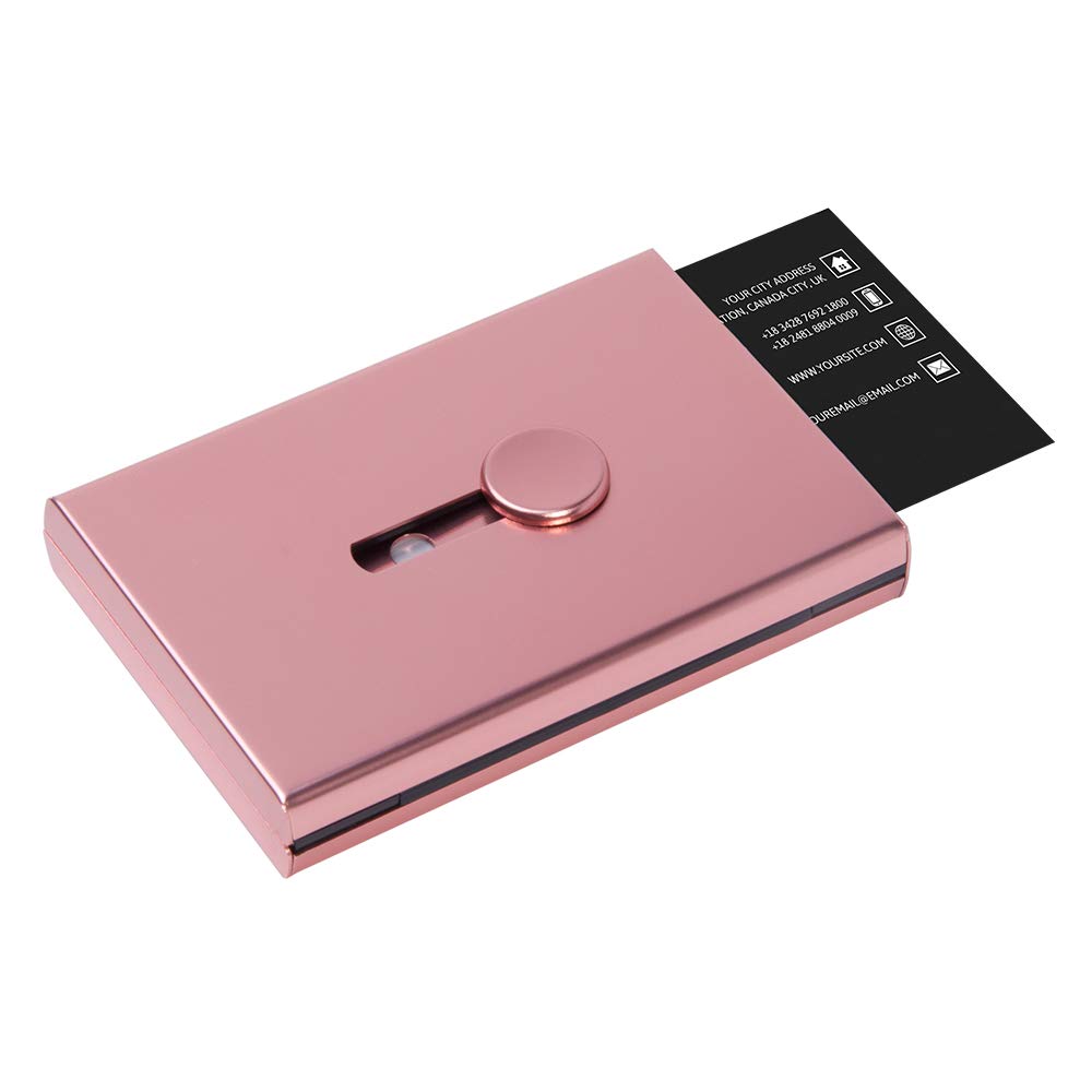 Business Card Holder, FAYEAH Thumb-drive Stainless Steel Card Holder Excellent Design for Men and Women.