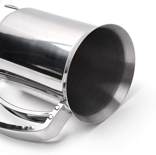 Miniatura 3 de Dispensador de masa de panqueques de acero inoxidable, ideal para hornear, cupcakes, magdalenas, crepes para cocinar, waffles, cocinar crepes (27.1