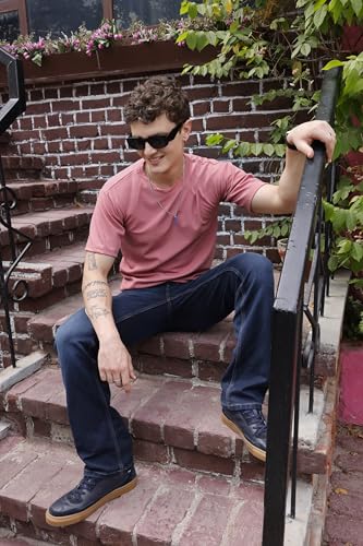 Image of Zilcon Mens Solid Unique Design Tshirt for Men - Round Neck Loose Fit Drop Shoulder Polo Mens T-Shirt
