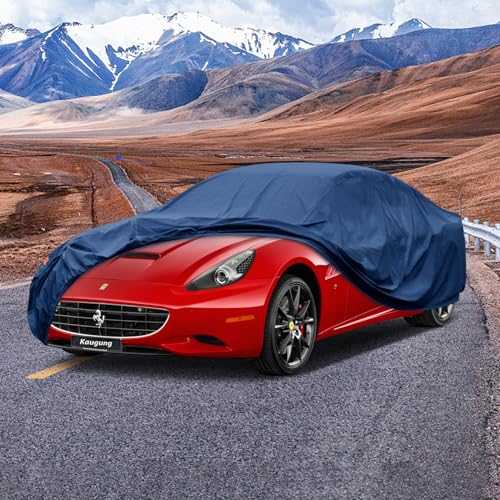 Image of Kaugung Heavy Duty Car Cover Custom Fit Ferrari 458 (2009-2016),Waterproof All Weather Resistant Outdoor Sun Rain Dust Snow Protection with Anti-Theft Lock.(USA Warehouse,Within 3-7 Days)