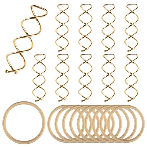 Teenitor 20Pcs Spiral Bobby Pins, Spiral Hair Pins Spin Pins