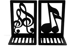 Premium Music Notation Decorative Bookends