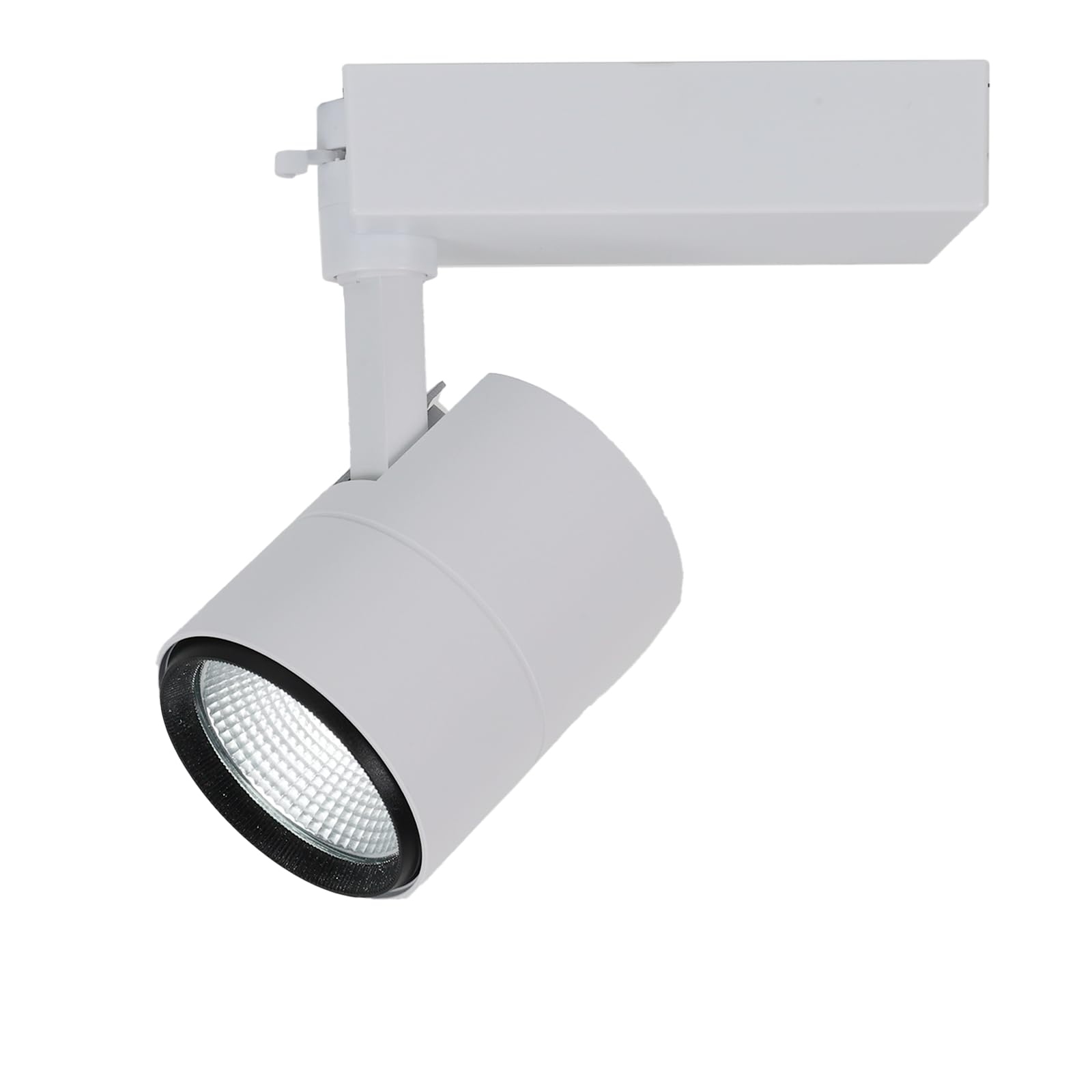 Alpinaluz Foco LED Blanco para Carril Monofásico 220V – 40W con CCT Ajustable 3000K/4000K/6000K – Proyector de Alta Potencia y Disipación de Calor – Orientable para Tiendas y Galerías